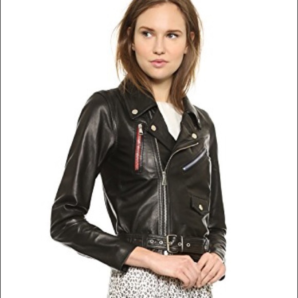 Band of Outsiders Moto Leather Jacket